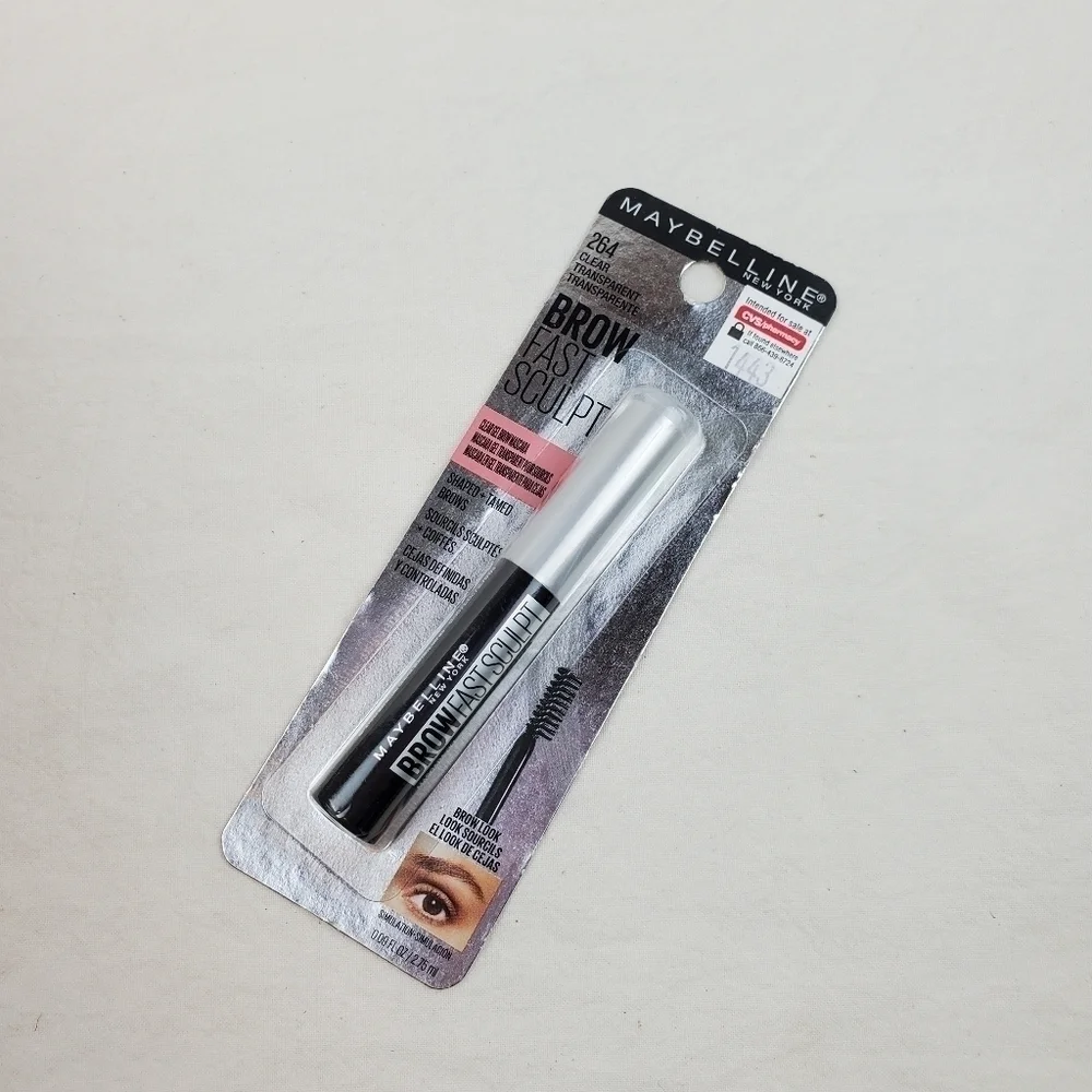 LAST ONE 🔥Maybelline Brow Fast Sculpt Eyebrow Gel Mascara Clear 264